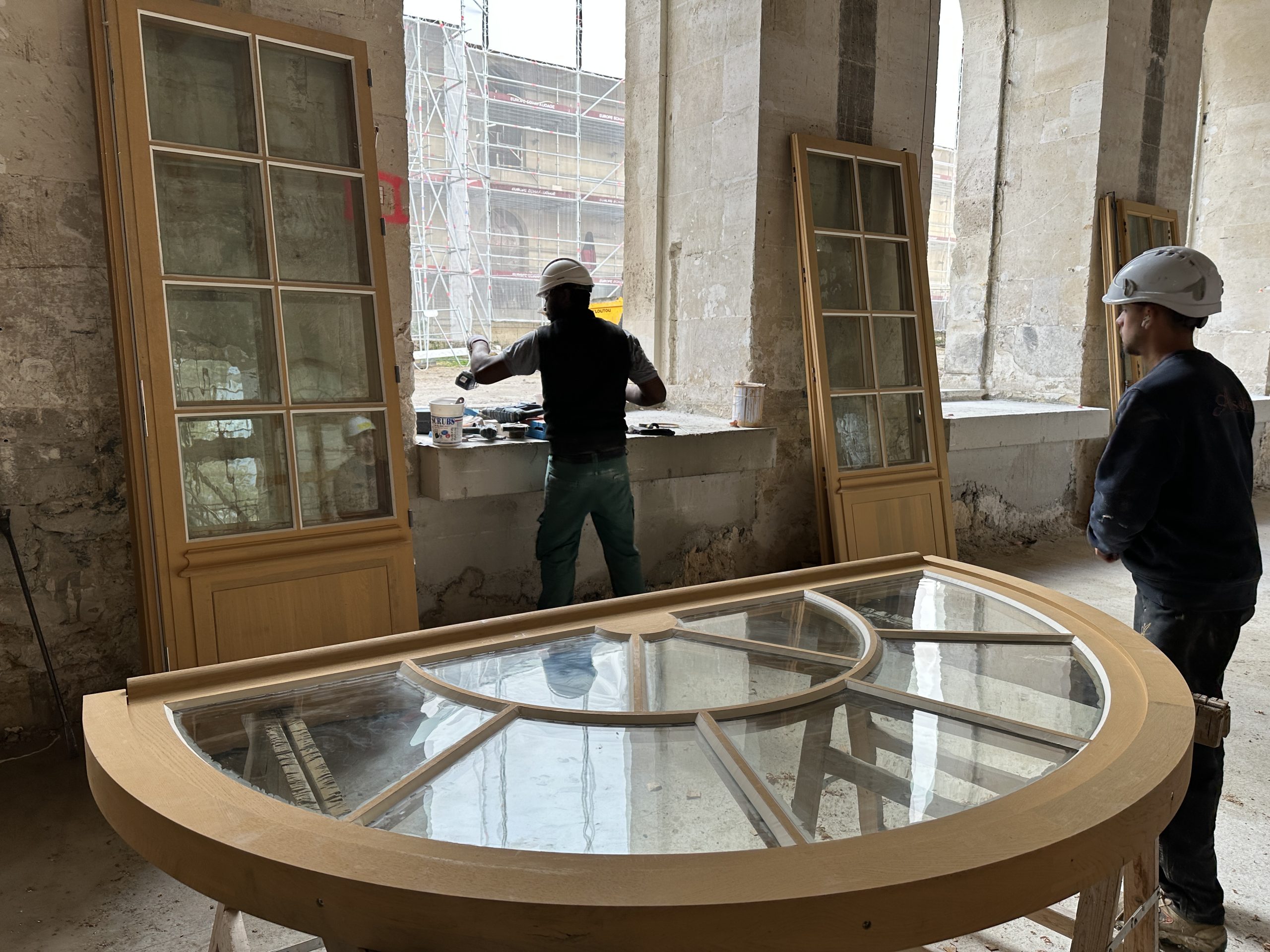 Menuisiers sur chantier